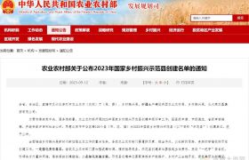 广东三地入选2023年国家乡村振兴示范县创建名单