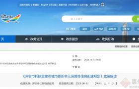 重磅！深圳拆除重建类城市更新单元保障性住房配建规定印发